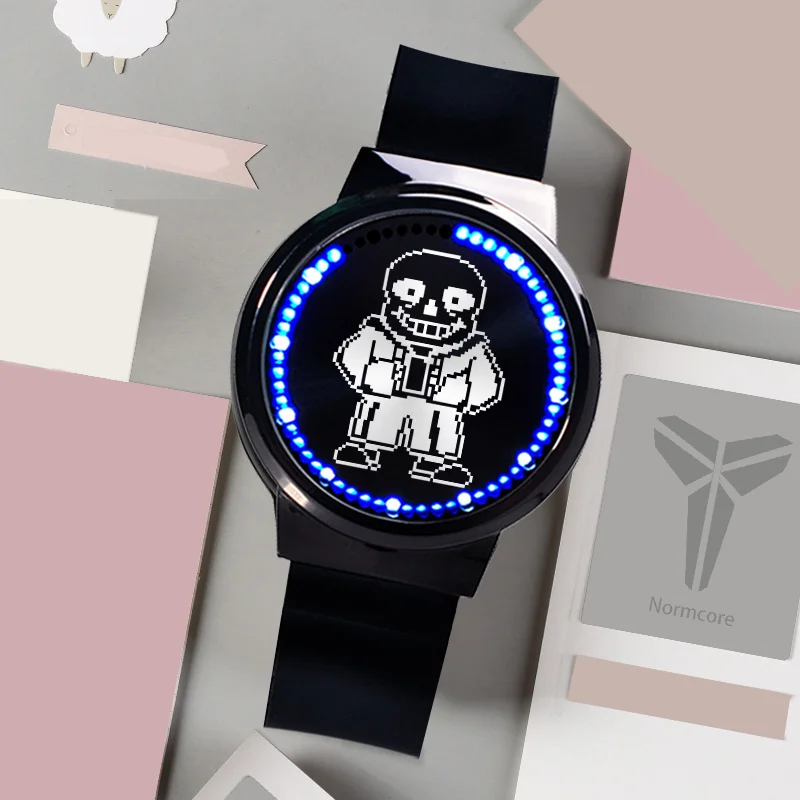 

on Undertale Anime Watch annoying dog Attack Titan Wings of liberty Totoro BLEAC overlord Black simple fashion student watch