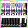 7/14Pcs Cat Magnetic Gel Nail Polish Set With Magnetic Stick Kit Sparkling For Manicure Soak Off Nail UV Gel Varnish Nail kit 3