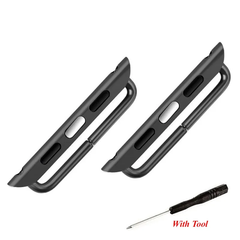 Premium Steel Watch Band Adapters (Set of 2) for Seamless Strap Connection
