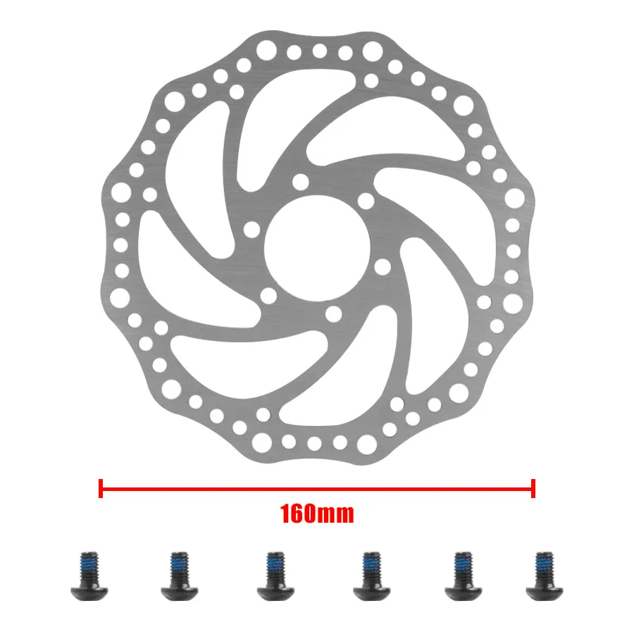 140mm 160mm Sechsloch Edelstahl-Bremsscheibe für Elektroroller mit 6 Schrauben Zubehör – Detail 18