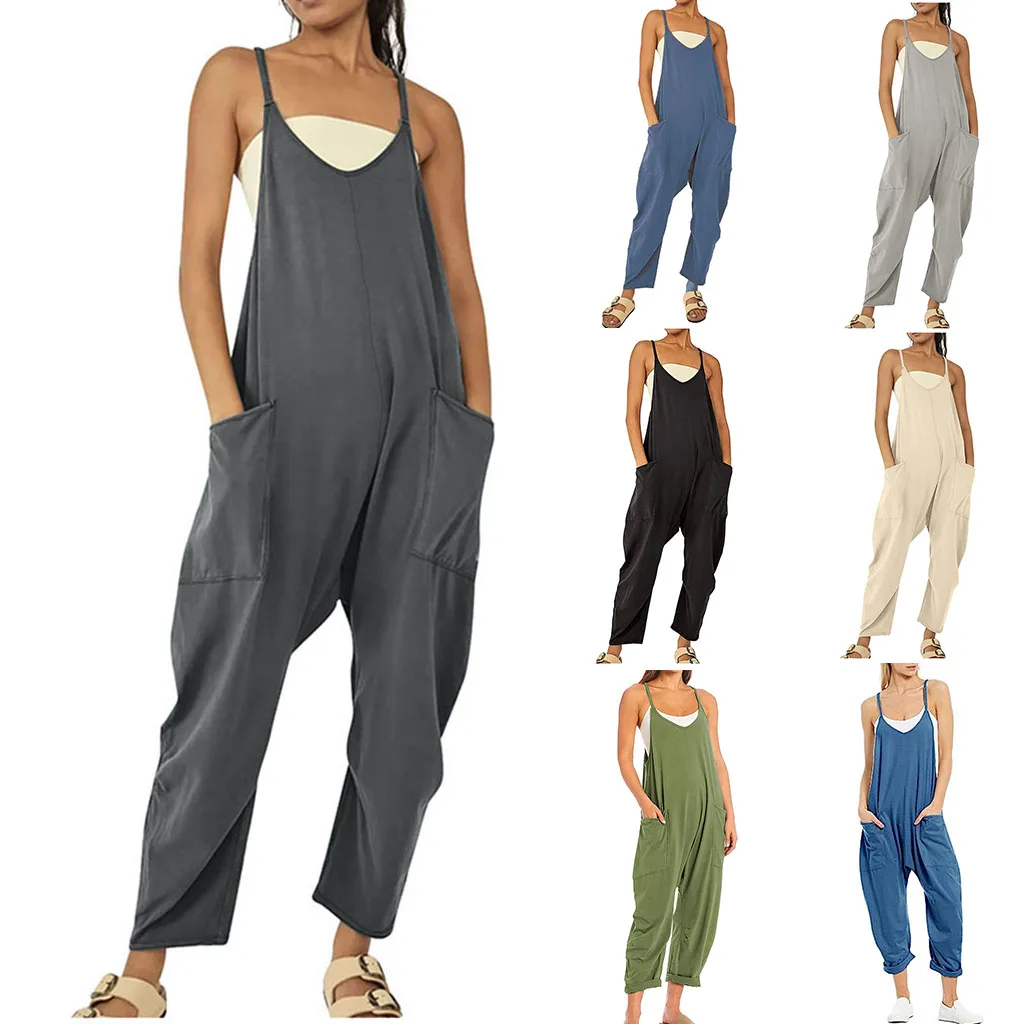 2023 Special Price Romper Fashion Design all Cotton Loose Casual activity adjustment sling romper wide leg pants maternity pants 2023 special price romper fashion design all cotton loose casual activity adjustment sling romper wide leg pants maternity pants