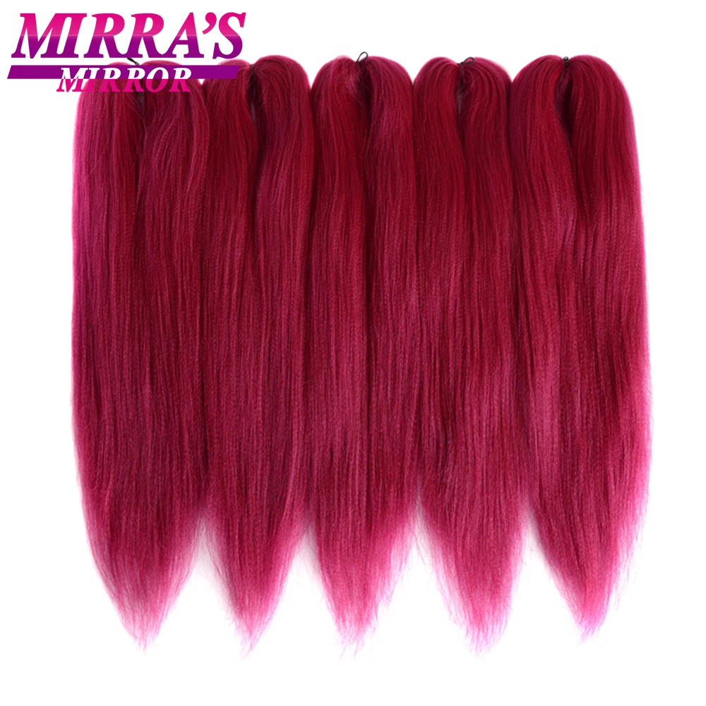 Mirra's Mirror vorgedehntes Flechthaar, 6/8 Stück, Jumbo-Zöpfe, synthetische Haarverlängerungen, einfach zu flechten, Crochet Twist Braids – Detail 12
