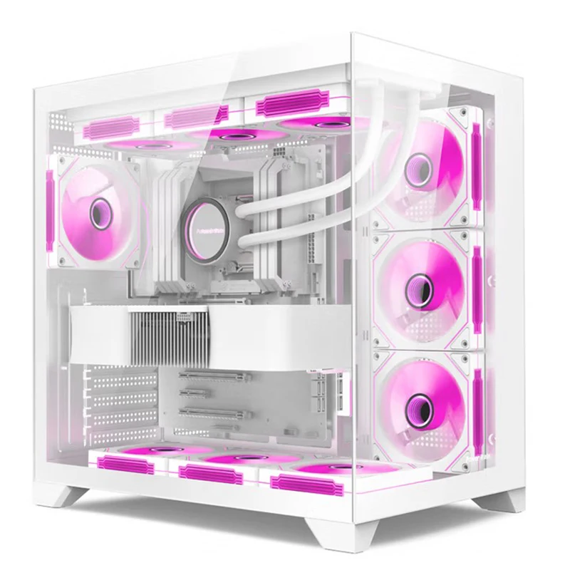 파워 트레인 드림 프로 파노라마 전망 바다 전망룸 케이스 360도 수냉식 ATX MATX ITX 마더보드