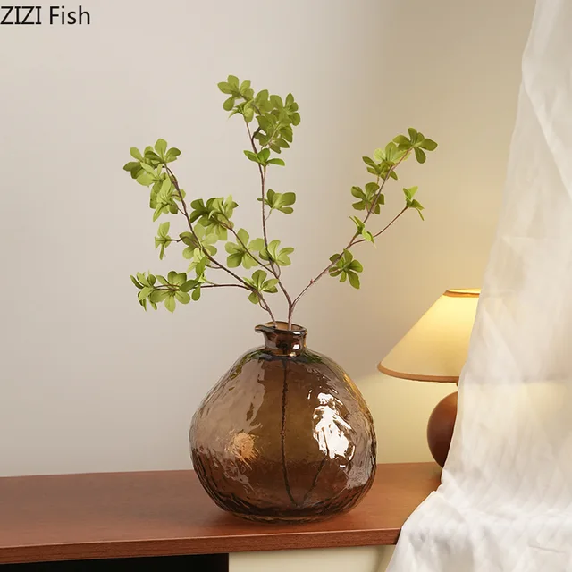 Minimalist Brown Glass Vase 2