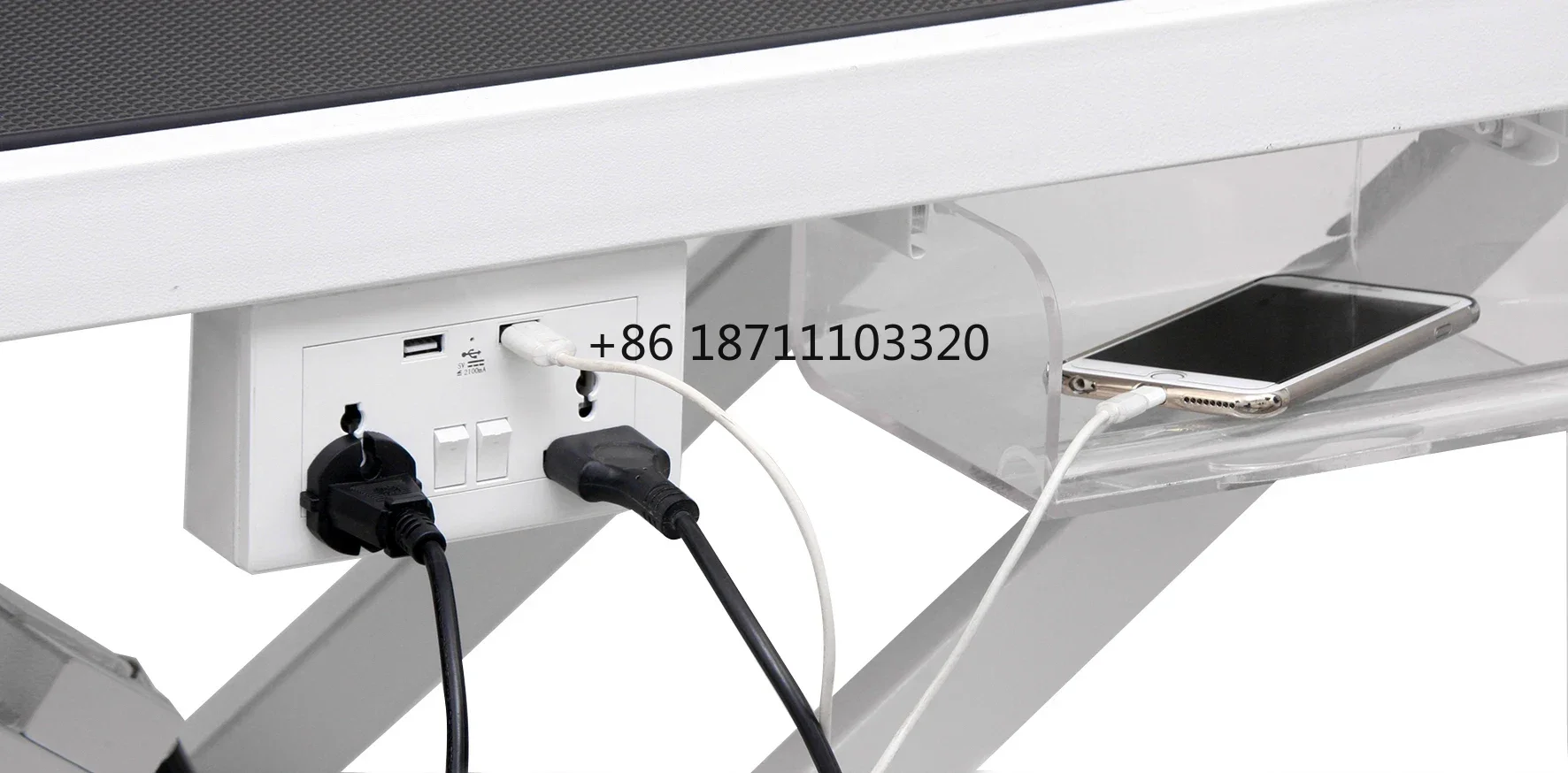 FT-808-Pro Full-function large electric desk-Euro plug 220V Load 150 kg Large pet Electric lift grooming display table