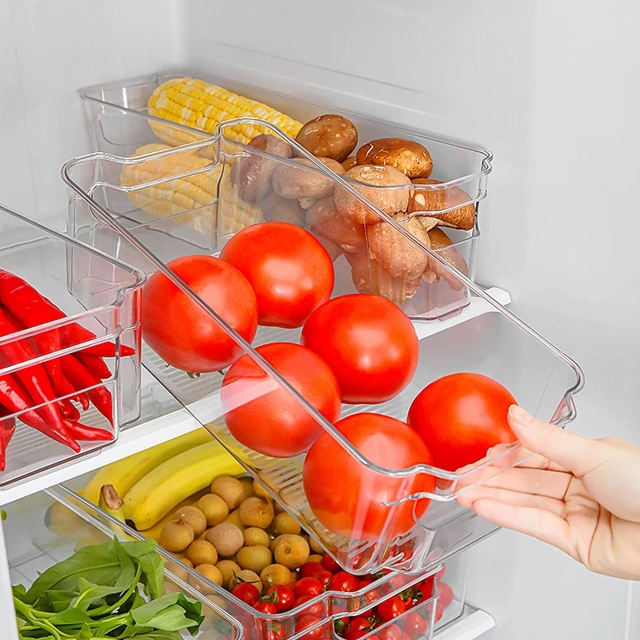 Refrigerator Organizer Bin Food Fridge Storage Box Clear fridge organizer  containers Freezer Pantry Cabinet kitchen Organizer - AliExpress