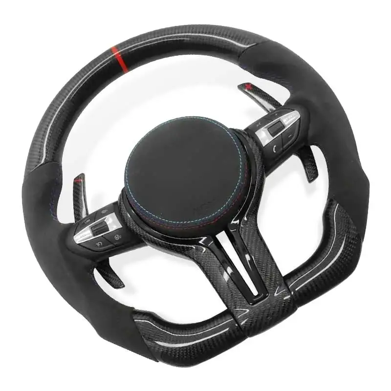 

for BMW F10 F11 F30 F31 F12 F13 F15 F16 F20 F22 F32 F33 F34 F80 F82 F83 F85 F86 F87 X1 X2 X3 M Sport Carbon Fiber Steering Wheel