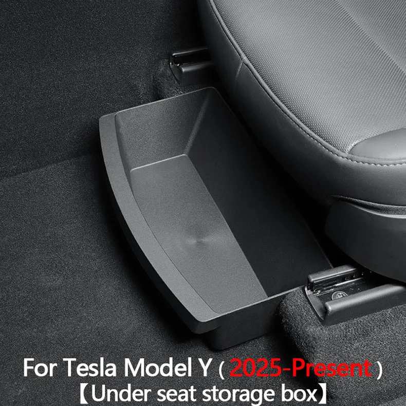 For Tesla New Model Y 2021-2025 Juniper Front Seats Under Seat Drawer TPE Stora