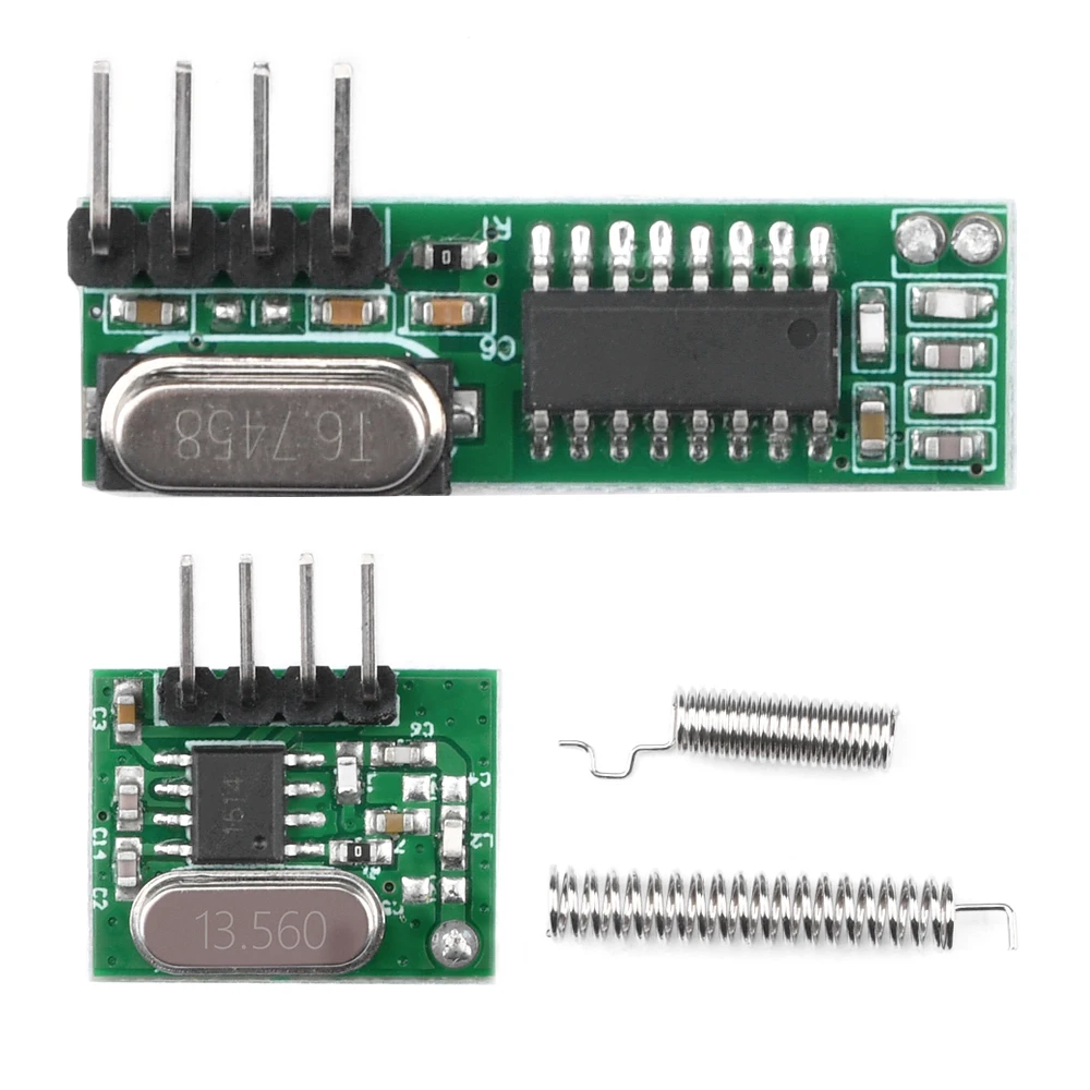 RF Alıcı ve Verici Modülü DIY Kiti 433 Mhz Süperheterodin RF Modülü Arduino Uno Için Kablosuz Modülü Diy Kiti RF modülü