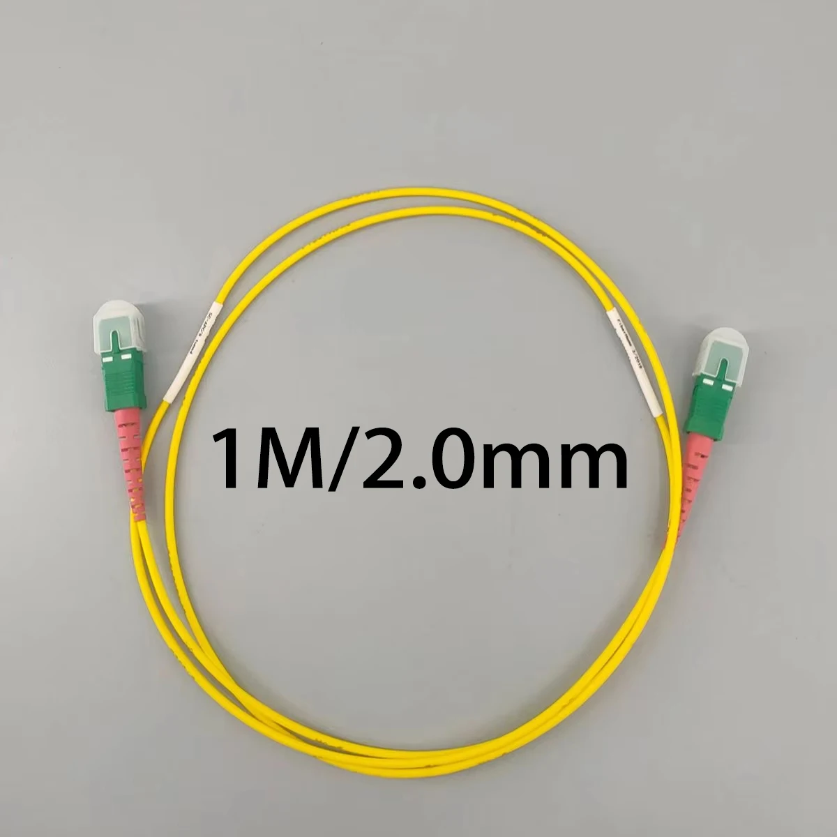 High-Performance Fiber Optic Patch Cable with Free Adapter - Single Mode SC/APC to SC/APC Extension Wire, Various Lengths Available