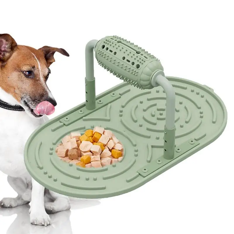 

Dog Lick Mat Portable And Adjustable Silicone Funny Dispenser Dog Lick Pad Dog Feeding Mat For Dog Treats Cat Food Exercise