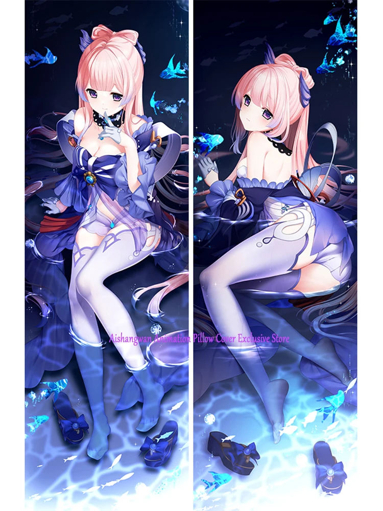 

Наволочка для подушки Аниме Dakimakura Sangonomiya Kokomi, двусторонняя наволочка с принтом, постельное белье, праздничные подарки