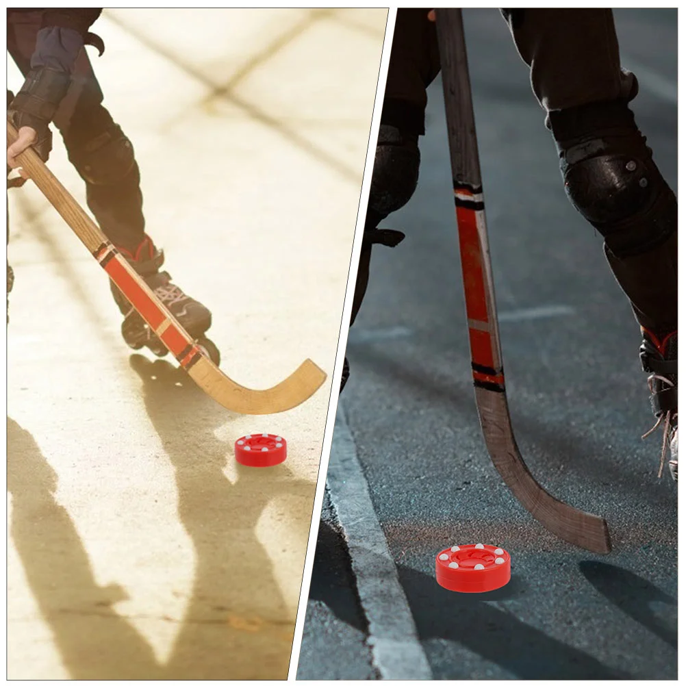 Roller Hockey Game Puck Street Hockey Puck Inline for Indoor and Smooth Outdoor Courts 2pcs hockey puck