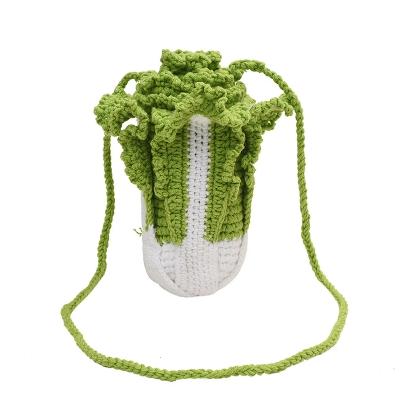 

Fashion Knit Cabbage Shoulder Bag Crossbody Bag for Women Girls Small Handbag
