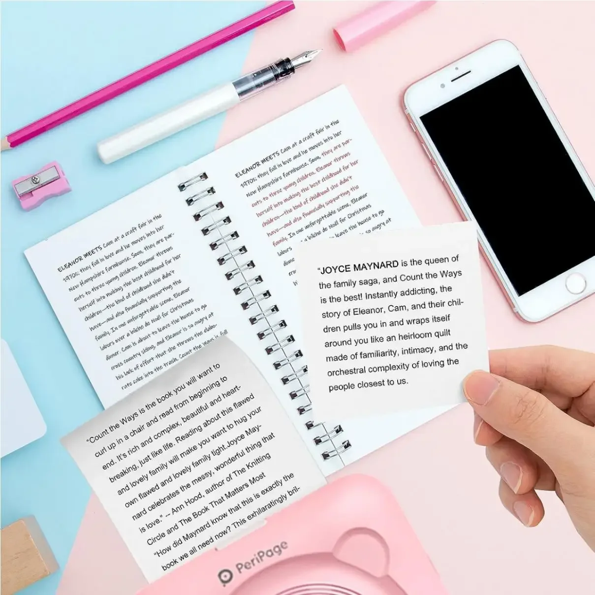 Peripage Mini Printer Paper Adhesive Thermal Paper Rolls White for Peripage A6 Paperang All Bluetooth Mini Printer