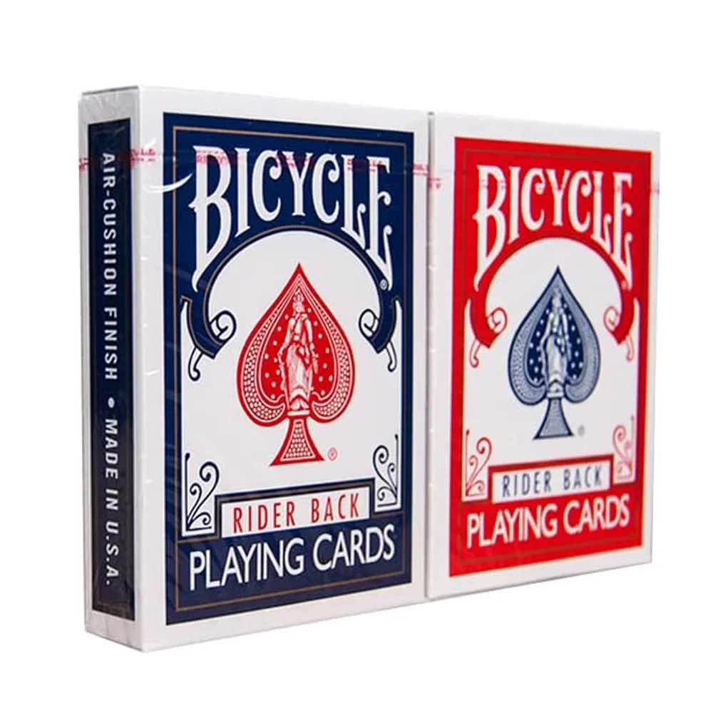 Description Picture 3 of itemBicycle Rider Back Playing Cards Blue Red Regular Deck Card Games Card Magic Trick Magicians Prop