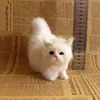 Cute Soft Stuffed Kitten Model Simulation Cat Plush Toys Fake Cat Realist Animals for Kids Girls Birthday Valentine's Day Gift 6
