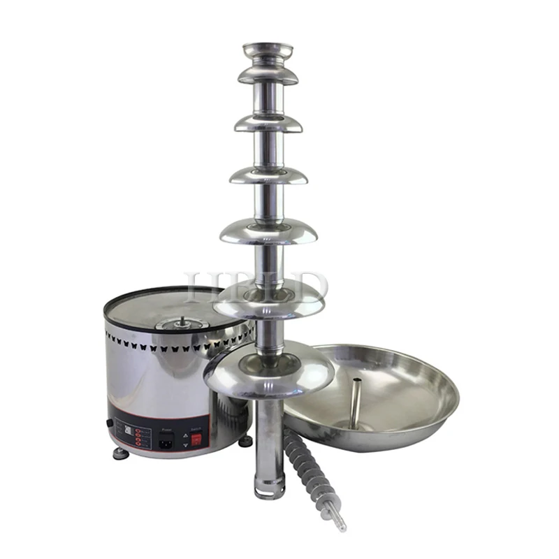 Chinese Commercial Household 6-Layer Chocolate Waterfall Machine Candy Fountain Machine