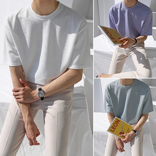 

MRCYC Korean Half Sleeved Casual Minimalist Men's T-Shirt