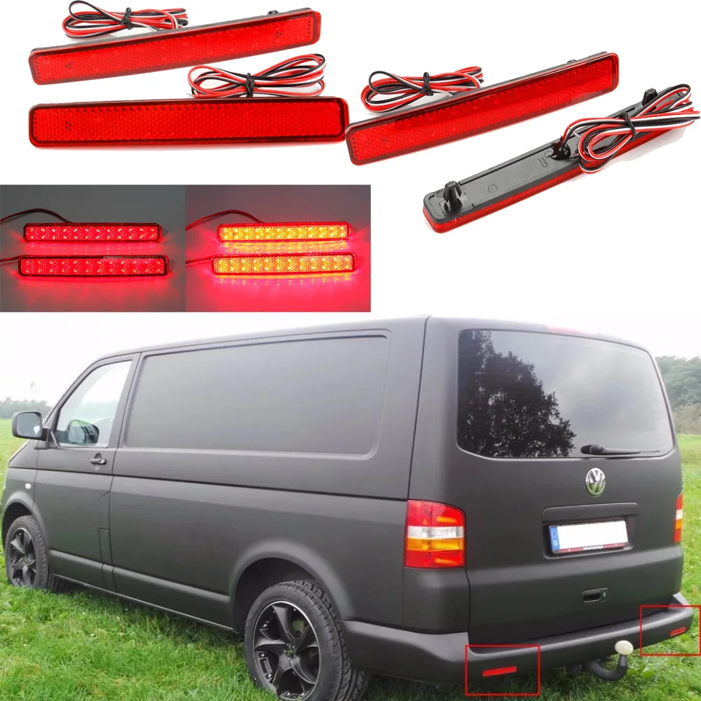 

Автомобильные аксессуары, задний бампер для Volkswagen Caravelle, задний фонарь 2008 ~ Y, отражатель для VW Caravelle T5 fog