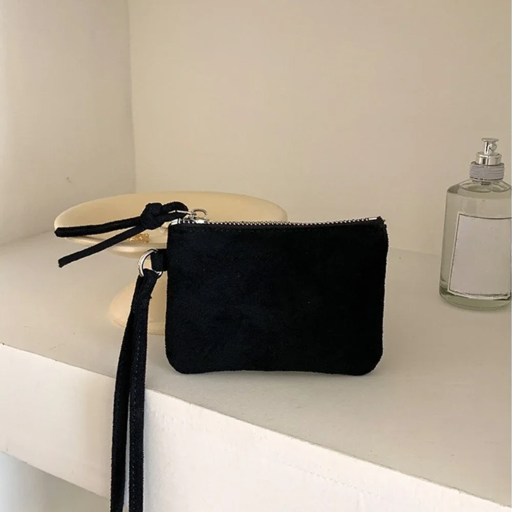 Leopard Print Suede Coin Purse Portable Lipstick Key Bag Women Shoulder Bag Mini Storage Bag Small Wallet Travel Mini Purse 2026