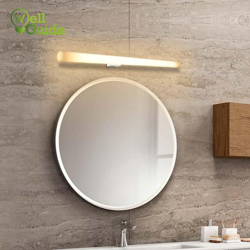 

Led Wall Lamp Bathroom Vanity Light 30cm 50cm 220V Indoor Modern Wall Sconces Lamp White Wall light fixture for Living Room