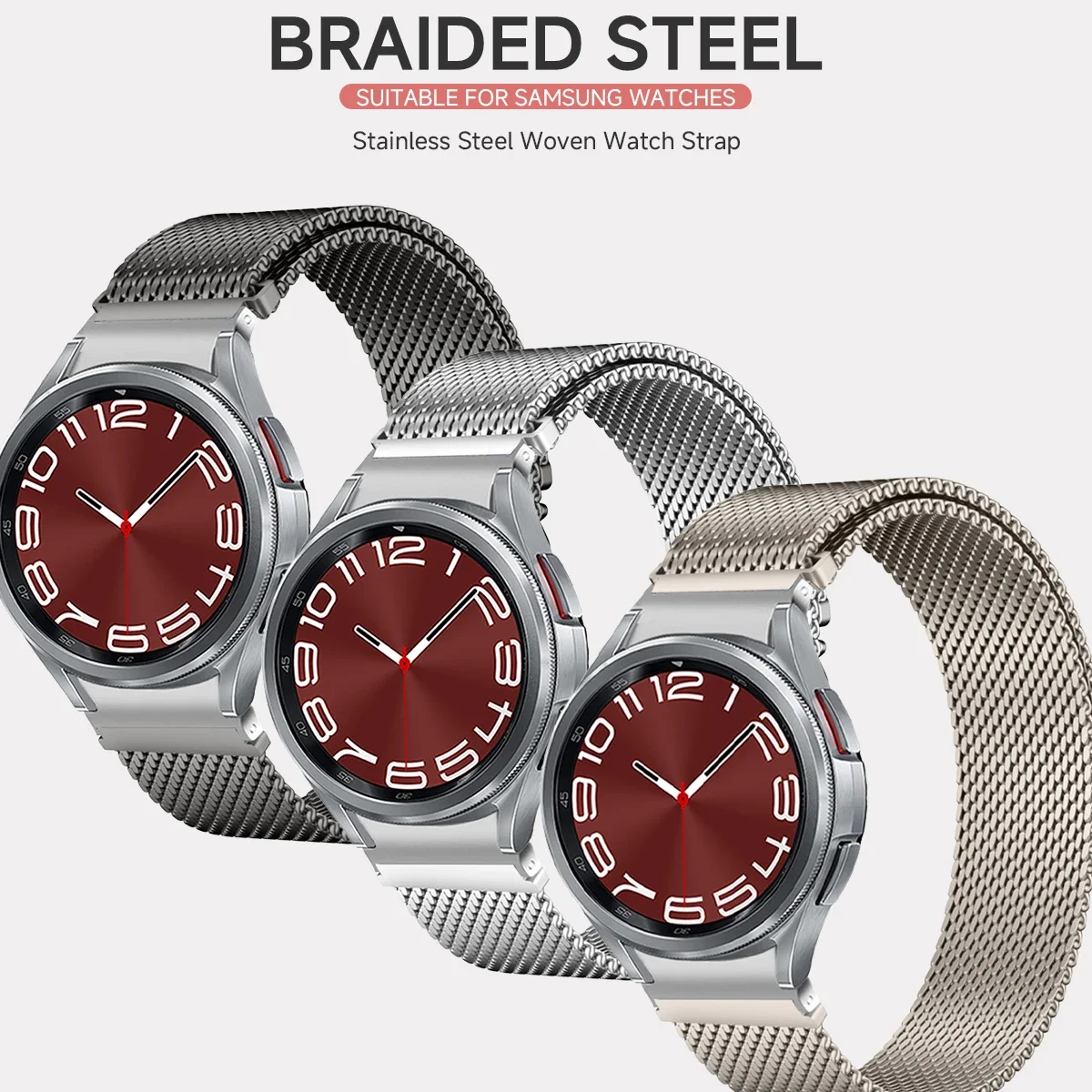 Stainless Steel Milanese Magnetic Bracelet Strap - No Gaps Design