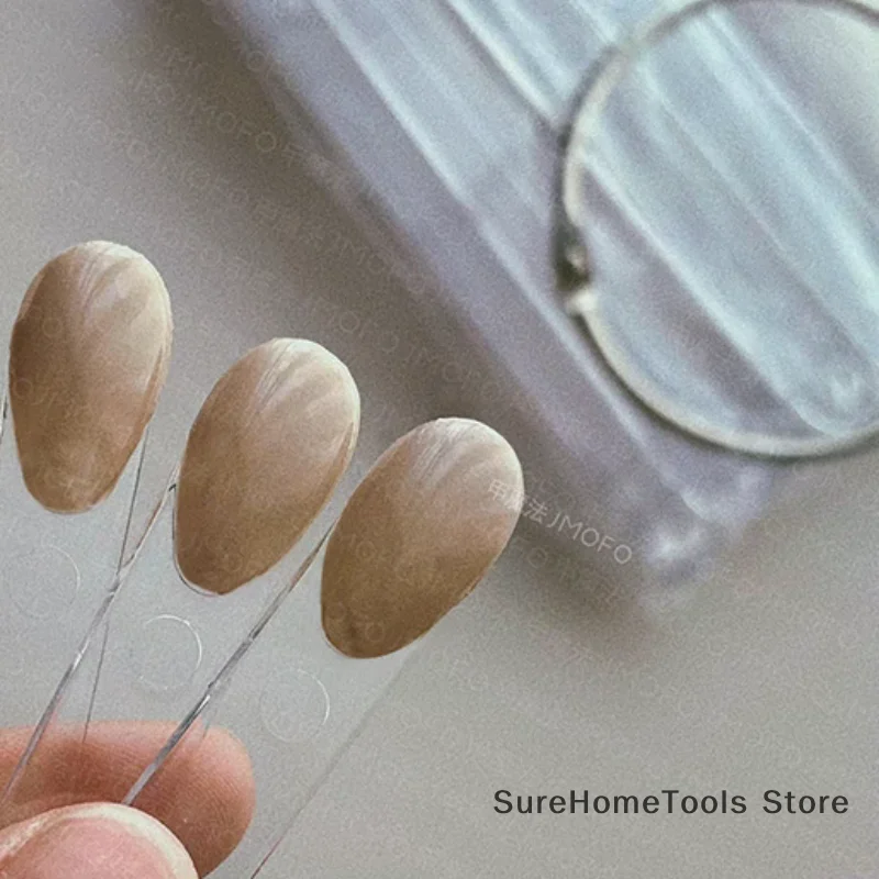 50Pcs False Nail Tips Polish Palette Nail Art Practice Color Display Sticker, Press On Nails Showing Shelf for DIY Manicure Tool