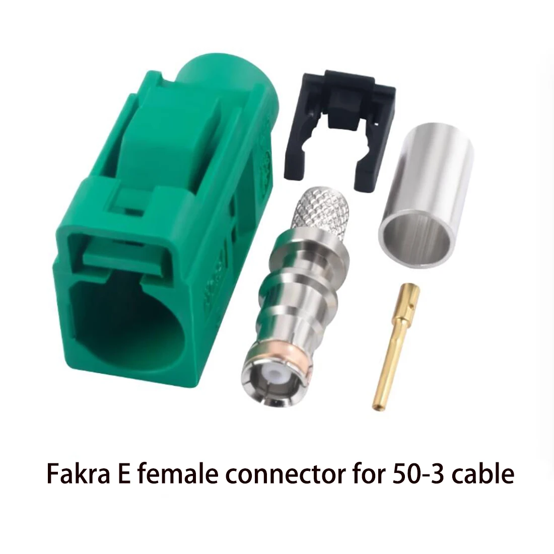 1pc Fakra A/B/C/D/E/F/G/H/I/K/L/M/Z 암 잭 커넥터 크림프 RG58 RG142 RG400 케이블 스트레이트 블루 그린 퍼플 블랙 NEW