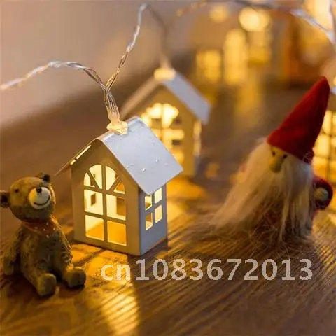 

LED String Light Garland 2M Home Decor Bedroom Christmas Lights Outdoor Wood House Warm White Holiday Lighting Party Lamp