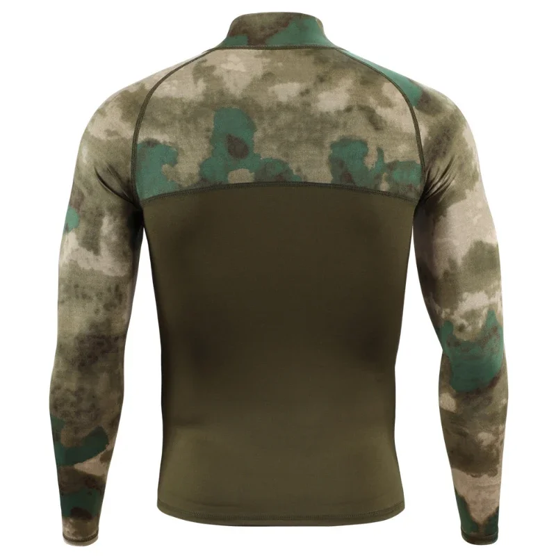 New Mens Camouflage Outdoor Sports Tactical Long Sleeve Tee Casual Long Sleeve Hunting Training Tight T Shirt Tops