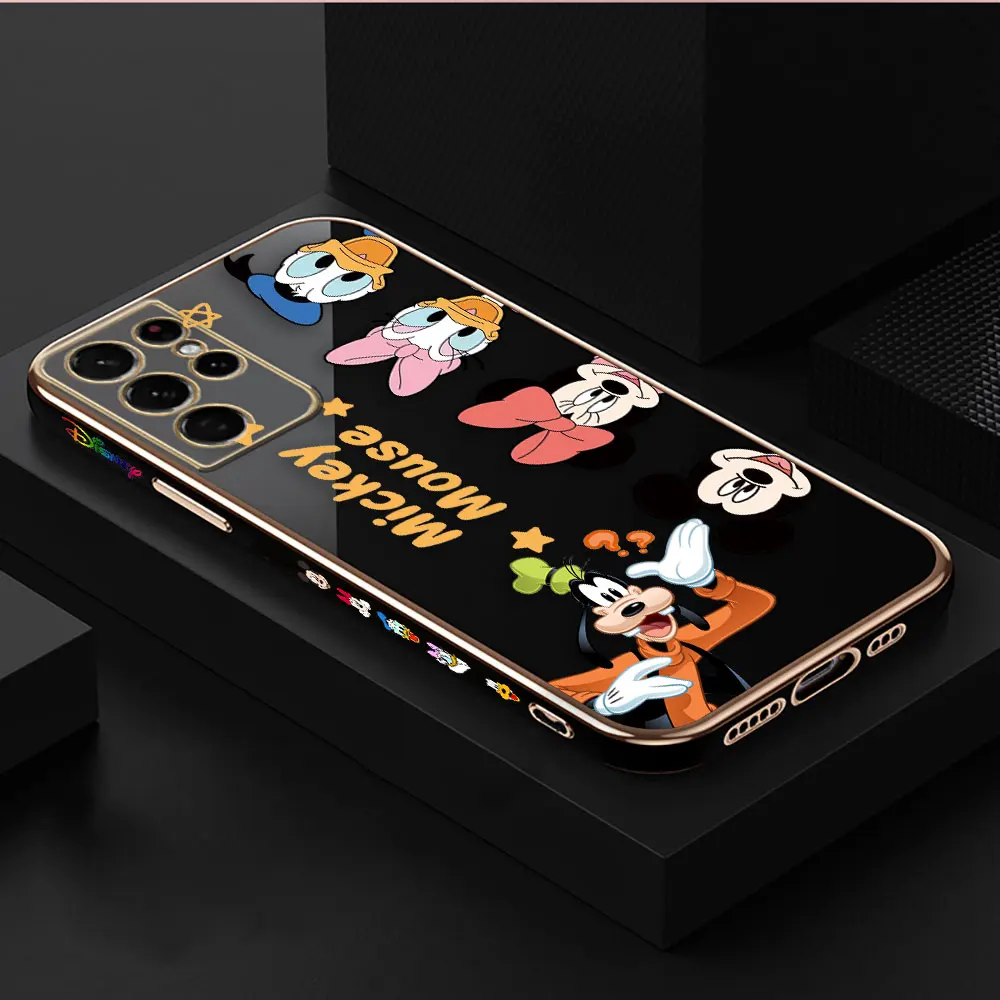 thumbnail image 1 of Smooth E-TPU Phone Case For Samsung Galaxy S24 S23 S22 S21 S20 FE S10 A01 A02 A03 PLUS 5G Case Minnie Mickey Donald Duck Goofy, 1 of 5