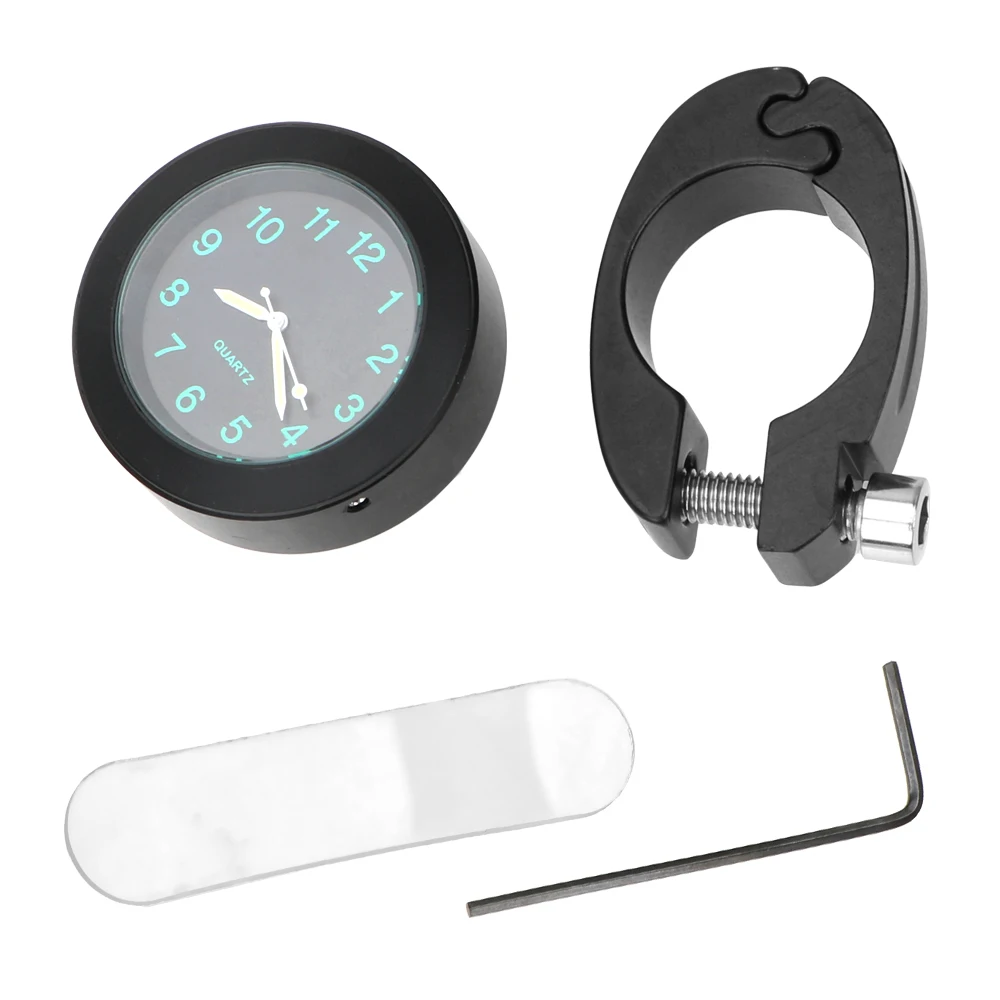 Motorcycle Handlebar Clock Motorcycle Handlebar Quartz Clock Bicycle Watch Aluminum Waterproof