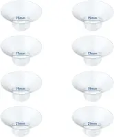 Silicone Flange Inserts for Breast Pumps Electric Breast Pumps Shield/Flange Nipple Tunnel Narrow Connector Feeding Essential 1