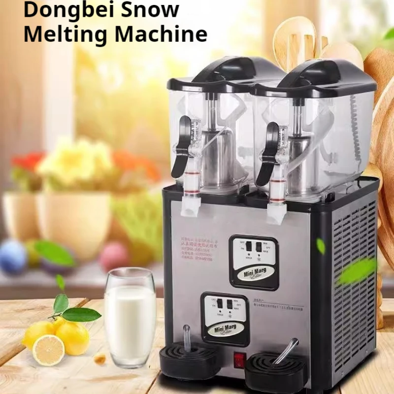 XC212A snow melting machine double cylinder 6L*2 mini snow melting machine Small commercial Slush Machines 2