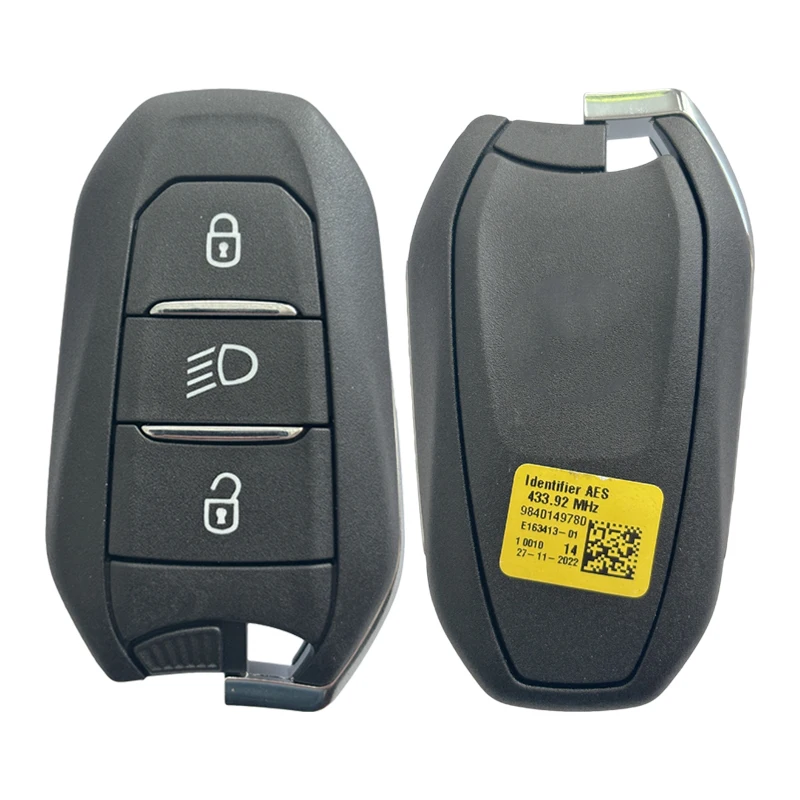 

HNKeys Original For Peugeot Smart Remote Key 3 Button 433.92MHz 4A Hitag AES Chip 9840149780 IM3A A3M15