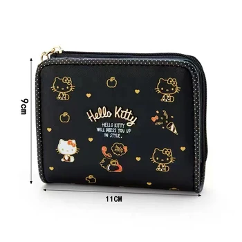 Black Pursepurses for Women Luxury Designer Black Purse Card Holder for Women Hello Kitty Cute Purse Women's Wallet with Patter 2