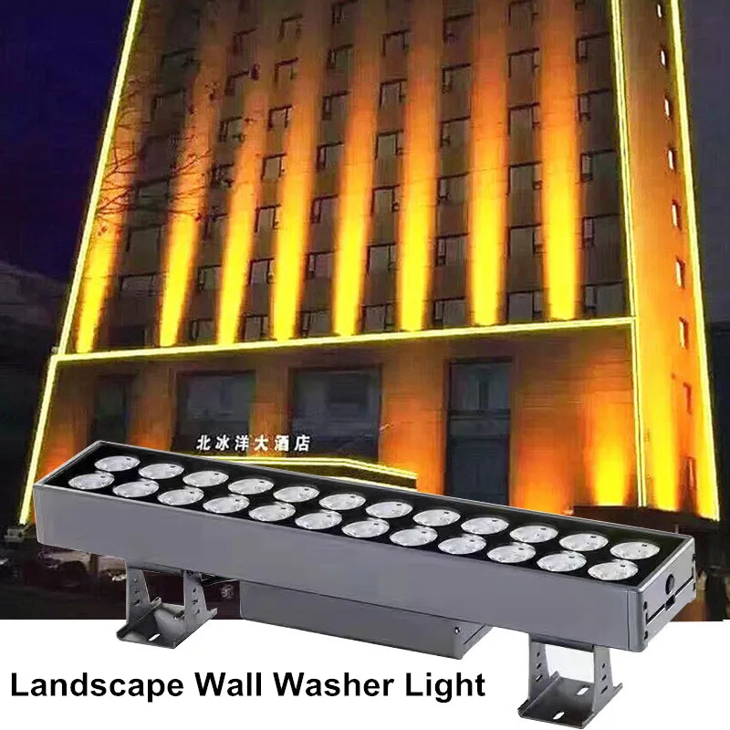 

Hotel Project Exterior Wall Washer Light Landscape Lighting Exterior Wall Projector Lamp for Hotel Building Villa 36w Length 50m