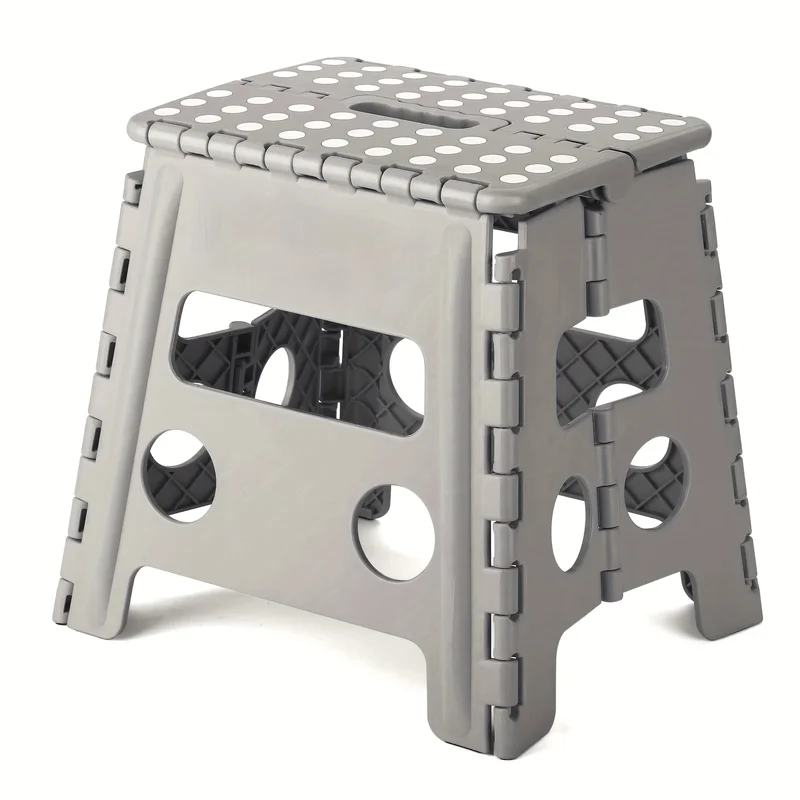 1 Non Slip Folding Stool,portable And Lightweight Stool With Handle,suitable For Outdoor Camping,fishing,picnicking And Travel
