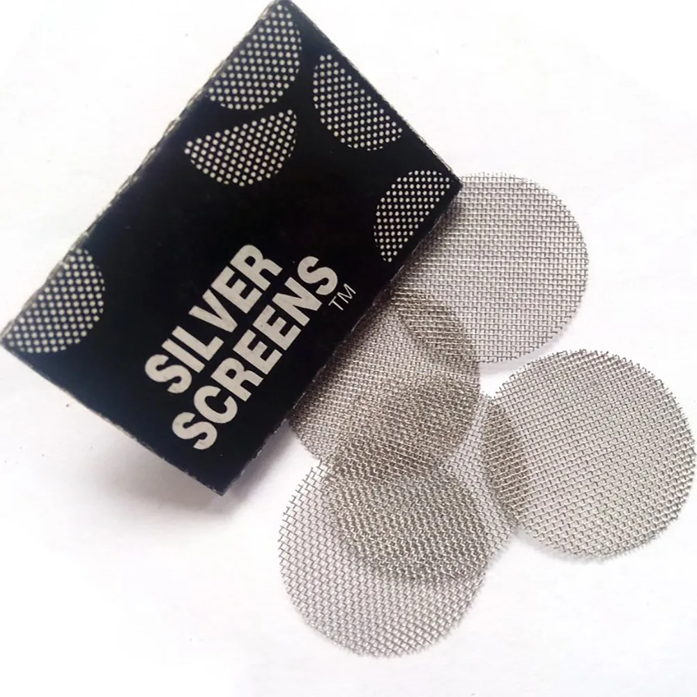 Smoking Pipe Filters 100pcs Combustion Net Water Pipe Filter Mesh Multifunctional Metal Stainless Steel Screen Gauze Accessories