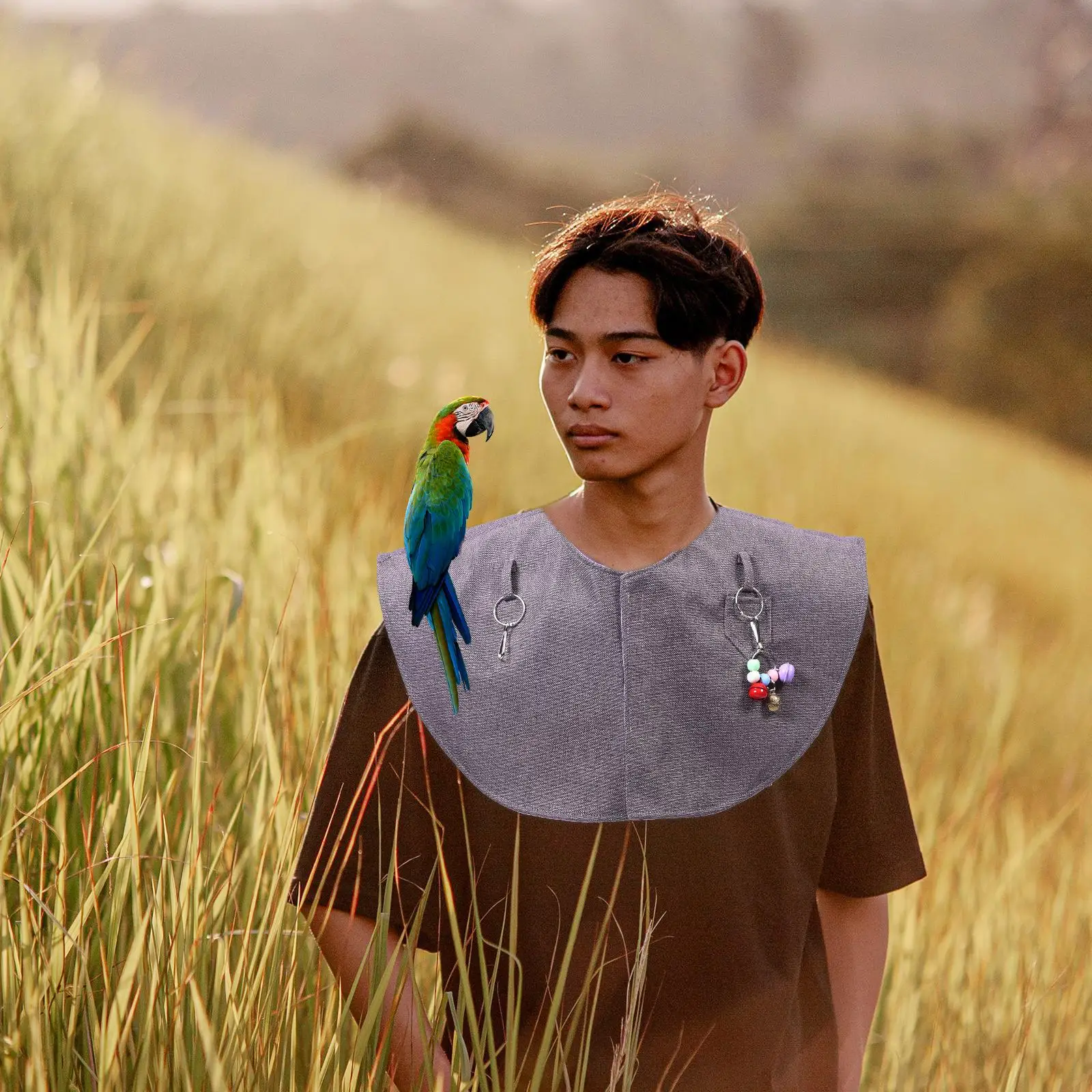 Anti Bite Scratch Resistant Bird Shoulder Protector Shawl Large Parrot Training Cape Prevents Bites Droppings