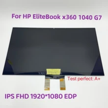 Original 14 polegada lcd NE140FHM-N6L para hp elitebook x360 1040 g7 tela de toque display fhd uhd digitador da tela do portátil substituição