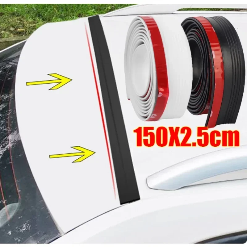 1pc Gap Sealing Strip of Automobile Trunk Lid Rubber Soundproof Windproof Waterproof Environmental Protection Decoration Strip