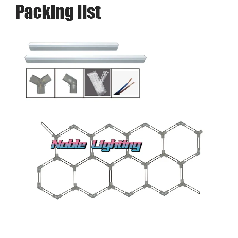 1-5PCS Honeycomb Led Garage Light 6 1-5PCS Honeycomb Led Garage Light 6