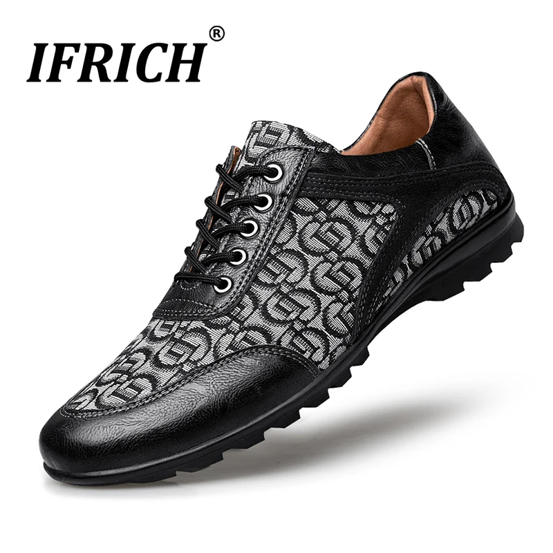 Leather Golf Sport Sneakers Sneaker Style Golf Shoes Black Golf