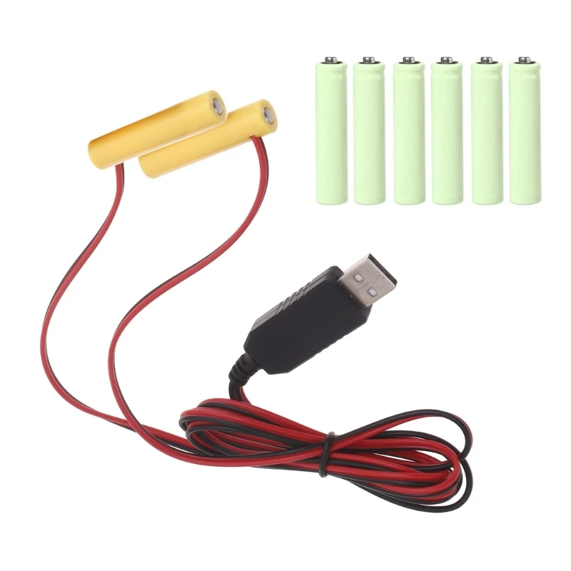 LED 조명 전자 장난감 DXAC용 USB 1.5V 3V 4.5V 6V AAA LR03 배터리 제거기