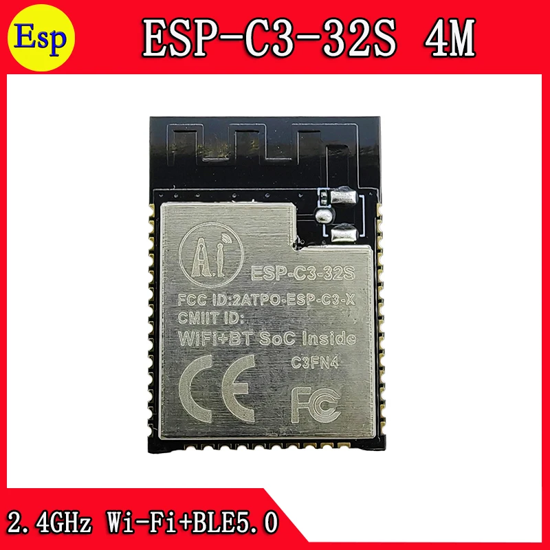 

ESP-C3-32S ESP-C3 WiFi+ BLE5.0 2.4GHz WiFi Wireless Dual ESP32-C3 smart home tuya smart home smart life