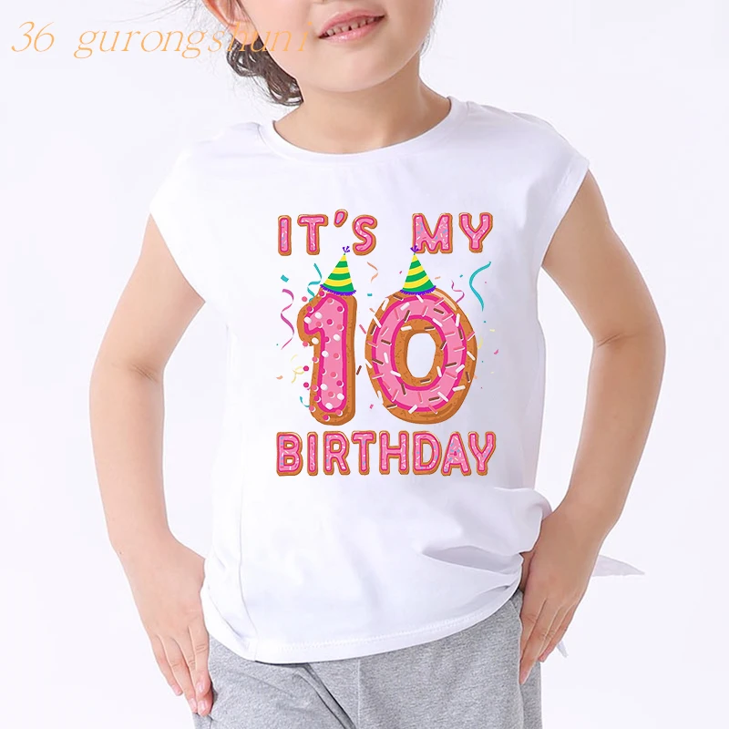 tank top girl cute	 It's My Shirt Children T Shirts Number 1 2 3 4 5 6  9 Happy Birthday Gift Kids Letters Cute Tshirts Print Clothes Boys and Girls t-shirt kid dress	