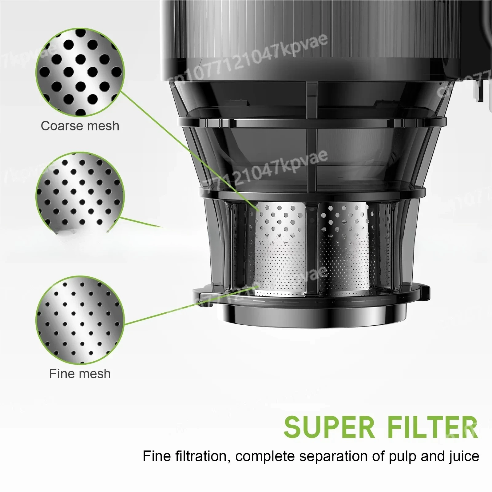 130mm 초광폭 입구 저속 착즙기, 대용량 콜드프레스 착즙기, 고수율 전기 과일 야채 착즙기