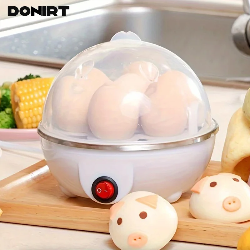 Multifunction Egg Boiler Automatic Power-Off Electric Egg Cooker Single Egg Steamer Kitchen Steamed Breakfast Cooking Appliances